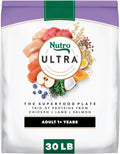 ULTRA Adult High Protein Natural Dry Dog Food with a Trio of Proteins from Chicken, Lamb and Salmon, 30 Lb. Bag
